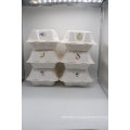 Biodegradable Sugarcane Bagasse Paper Disposable Fast Food Packaging Lunch Tray